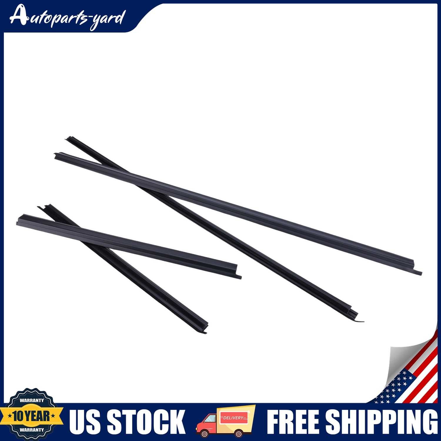 Window Glass Seals Door Belt Weatherstrip for Nissan Pathfinder 3.0L 1987-1995