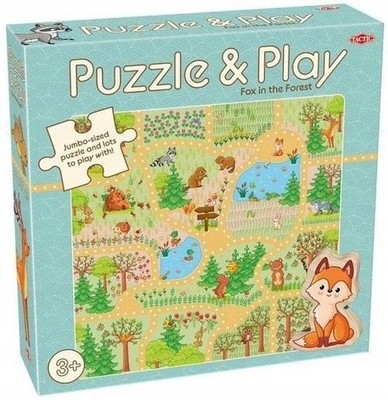 Puzzle mit Spiel: Fuchs im Wald - 10 Teile, ab 3 Jahren, Tactic