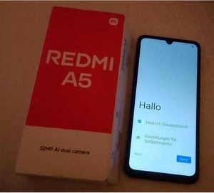 XIAOMI Redmi A5 Smartphone, 3+64GB, Black, Superklare 32MP AI-Kamera,