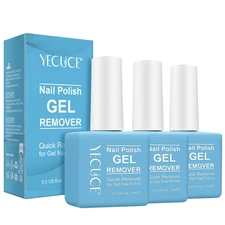 Gel Polish Remover for Nails (3Pack), Easy & Quick Soak off Gel Polish Remover i