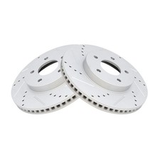 Brake Rotor Front Iron Drilled Slotted For Pontiac Torrent 2006 Brake Rotor Front Iron Drilled Slotted For Pontiac Torrent 2006