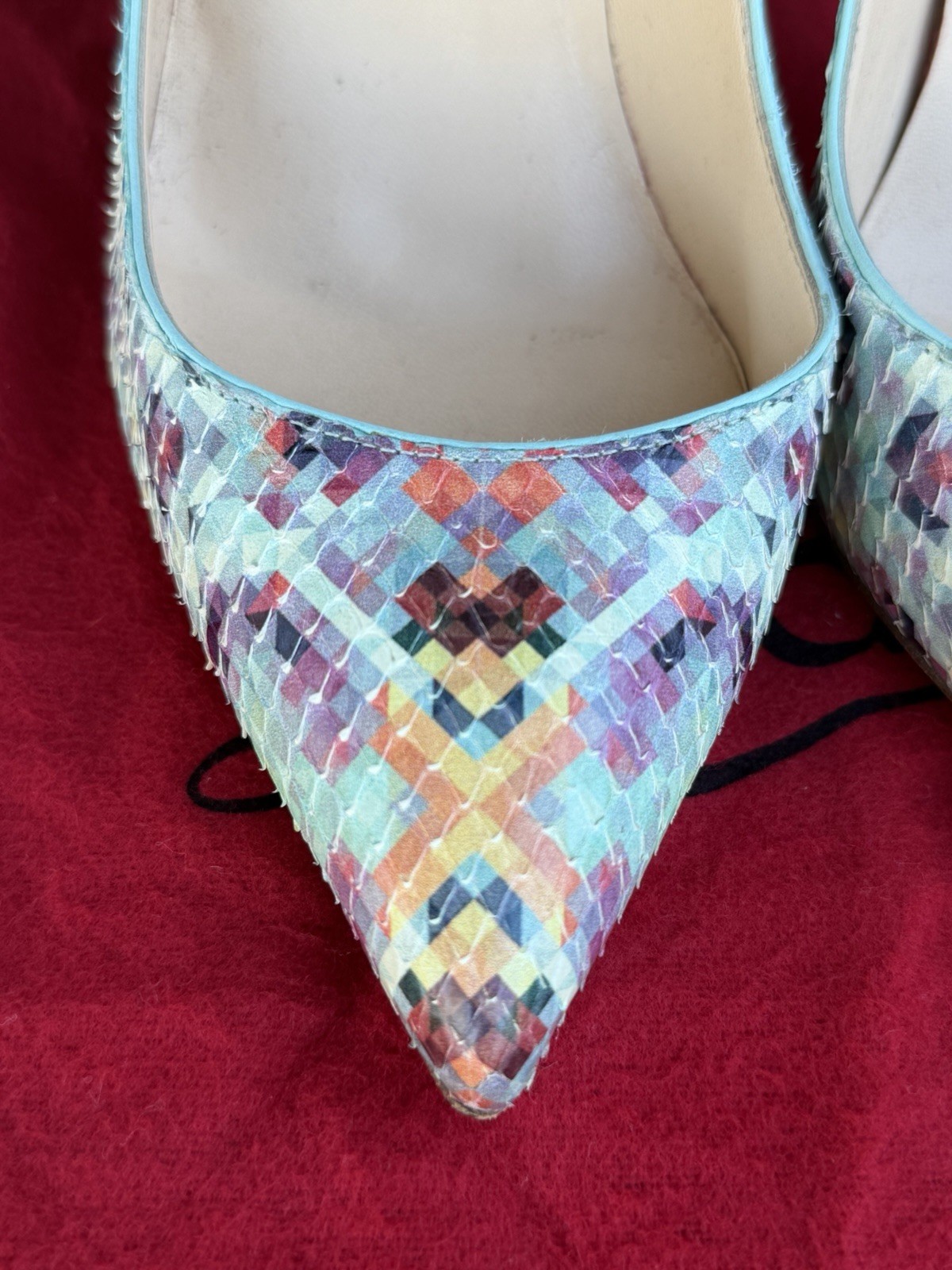 Christian Louboutin Multicolor Python Pigalle Fol… - image 8