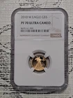 2010-W $5 American Gold Eagle - 1/10 Oz Gold PF70 UCAM NGC