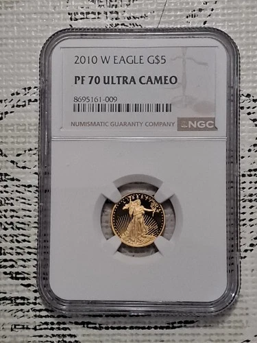 2010-W $5 American Gold Eagle - 1/10 Oz Gold PF70 UCAM NGC