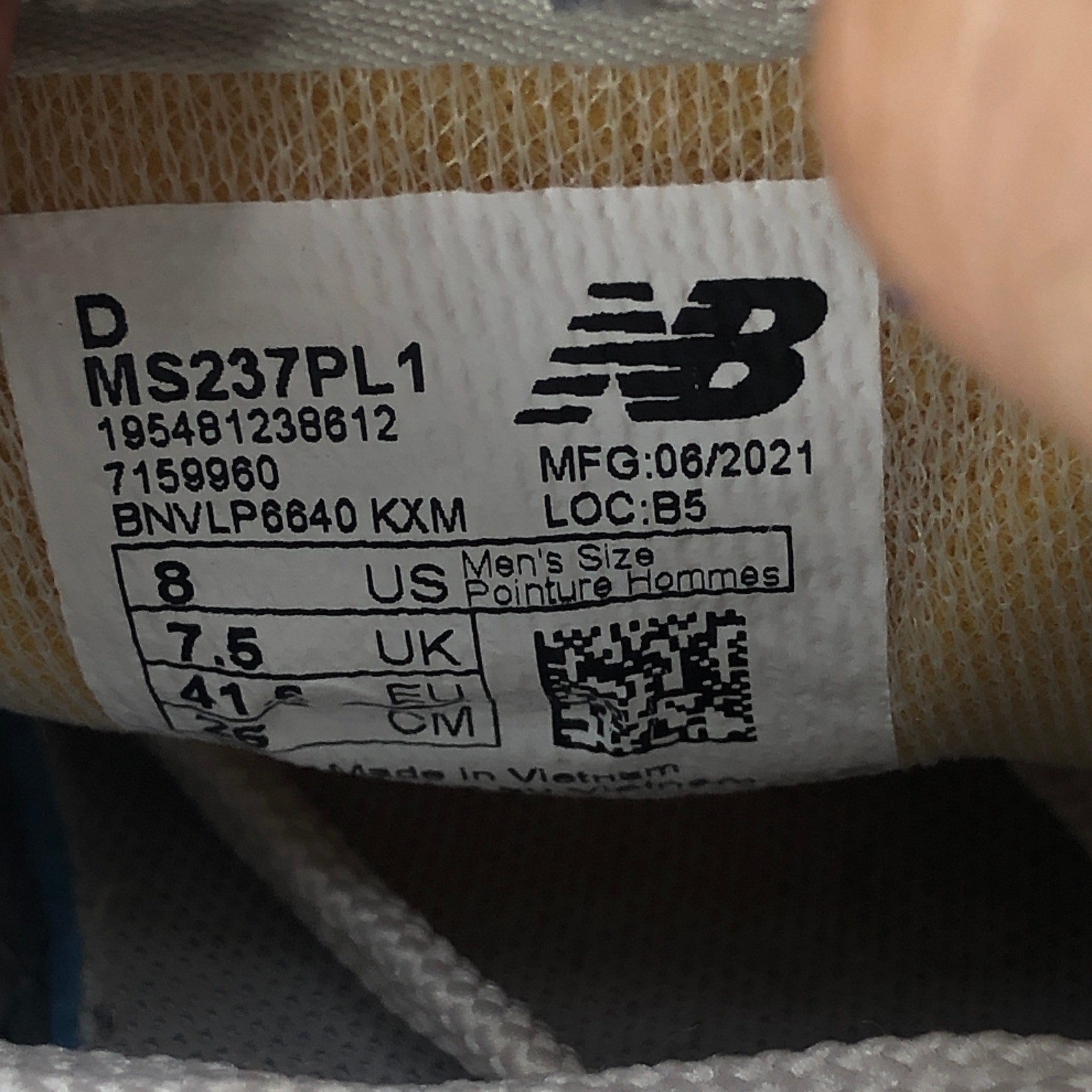 New Balance 237 Sneakers Blue White Suede Mesh Retro Running Shoes Mens 8 D thumbnail 6