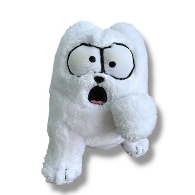 Simon's cat small plush Gund white stuffed animal 5.5  Shocked/Surprised