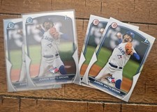 Lot of (4) JUARON WATTS-BROWN 1st 2023 Bowman Chrome/Paper Draft RC