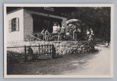 Lofer Österreich 1952 - Jausenstation - Altes Foto 1950er
