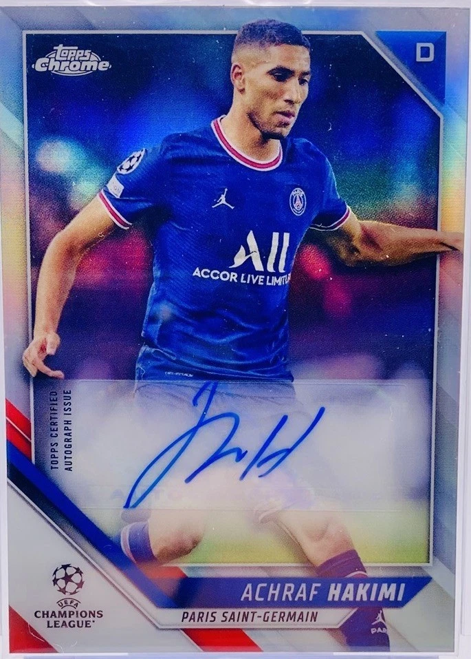 Topps Paris Saint-Germain Team Set 2022-23 Achraf Hakimi #21 for