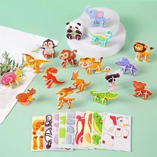 Themed 3D Jigsaws Puzzles Developing Cognitive Abilities Stem Toys Fine Motor