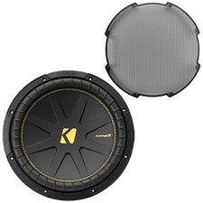 Kicker CWC15 15" 900W 4-Ohm Doble Bobina de Voz Subwoofer para Coche (Único), Rejilla de 15"
