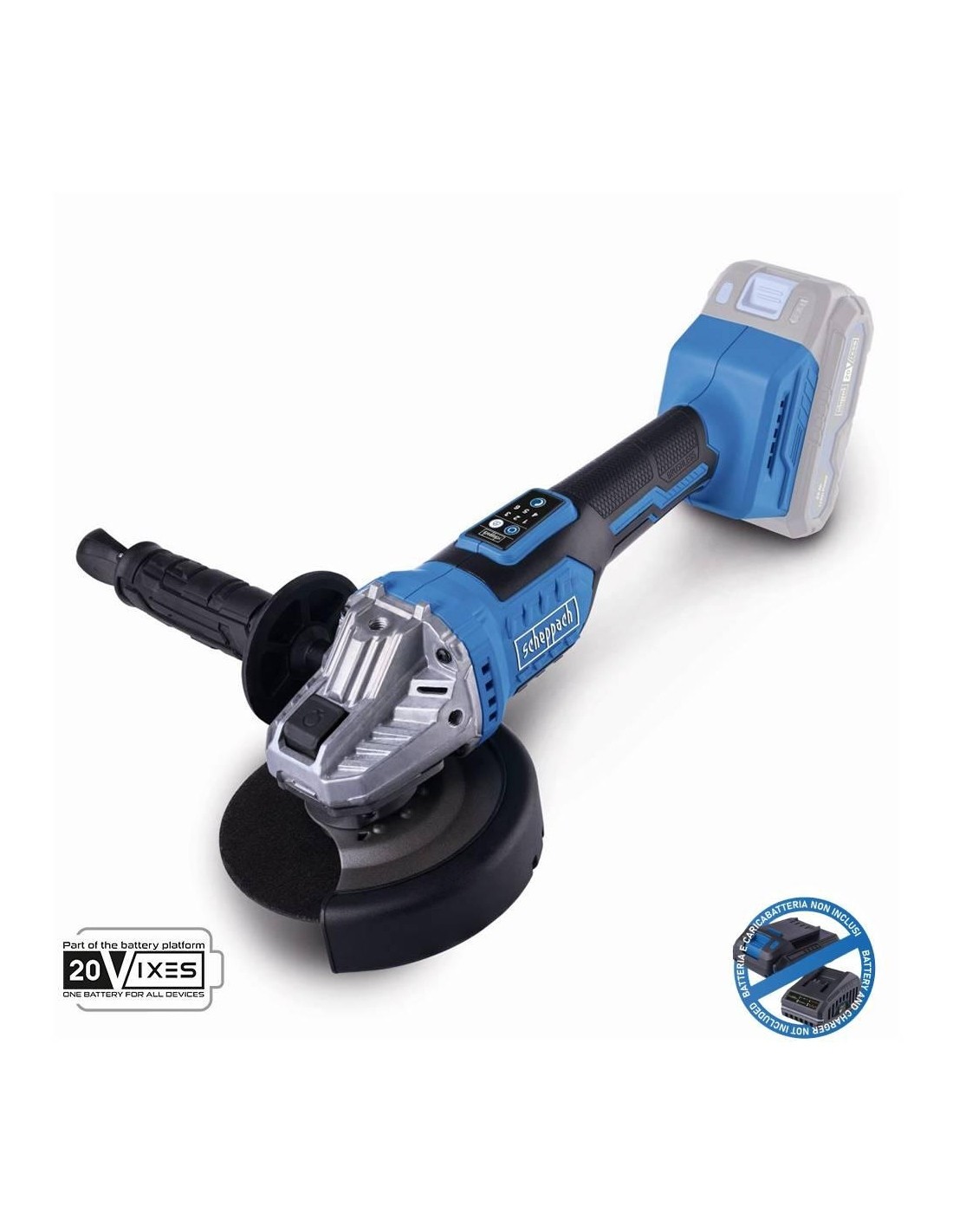Smerigliatrice Angolare Brushless Scheppach 20V BC-AG125-X Professionale