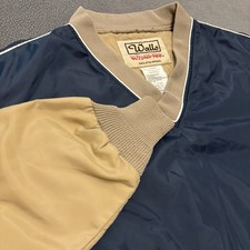Vtg Walls Blizzard-Pruf Windbreaker Pullover Men's LT Two Tone Made In The USA