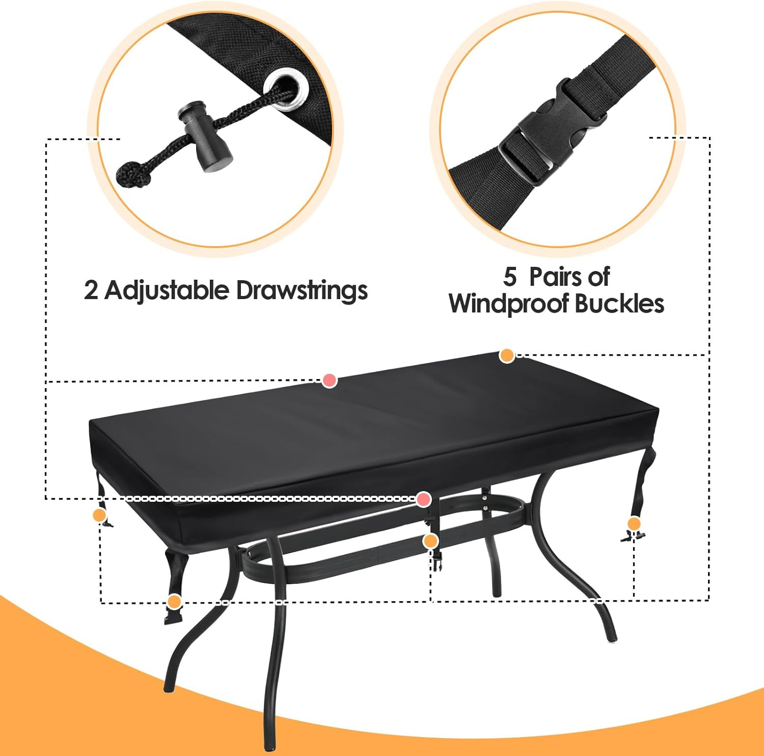 - Waterproof Anti-uv Outdoor Dining Table Cover...