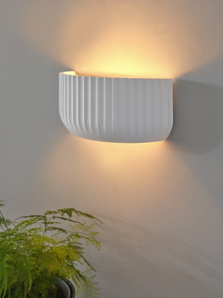 OSRAM Decor Plaster Routes Wall Up Applique murale décorative en plâtre, 310 mm,