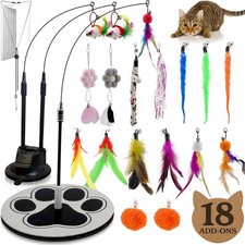 18pcs Interactive Cat Toys for Indoor Cats Suction Cup Cat Toys for Indoor Cats