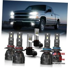 Fit for 2003-2006 Sierra 1500 2500HD 3500 Bulbs 9005 9006 Fog H10 Combo