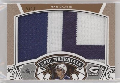 2016 Leaf Genesis Epic Materials Bronze Patch 5/10 Max Lajoie #EMP-51 Patch 4z4