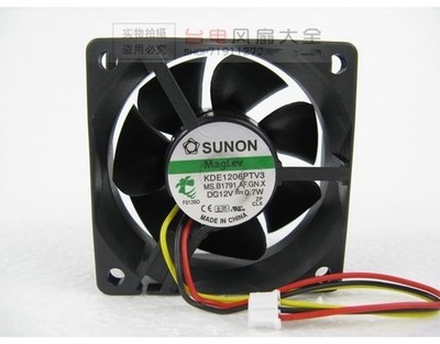   Maglev KDE1206PTV3 60x60x25mm Cooler Cooling Fan 12V 0.7W 3PIin #tp