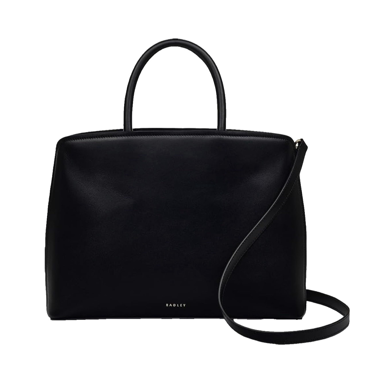 RADLEY Handbag Black Leather Large Crossbody Grab Bag - Bow Street - RRP £279