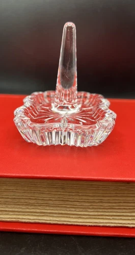 Waterford Crystal Heritage Ring Holder, Rectangular, 3" high, Vintage