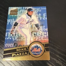 Mike Piazza 2000 Pacific Aurora Card #11. New York Mets Pennant Fever