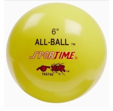 NEW Sportime 6" All Ball Inflatable Yellow Multi-Purpose