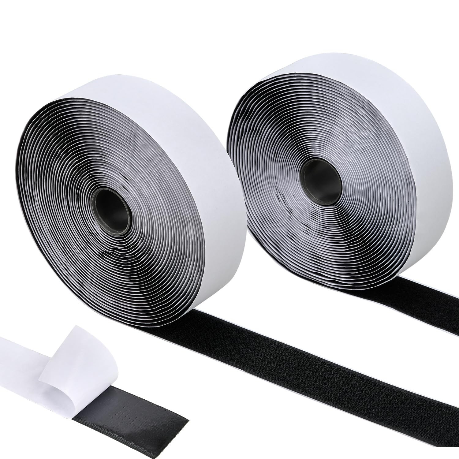 30ft x 1.5in Heavy Duty Sticky Hook and Loop Tape Nylon Fastener