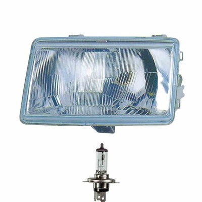 Halogen Scheinwerfer rechts H4 für Renault 21 Stufenheck Kombi inklusive Lampen