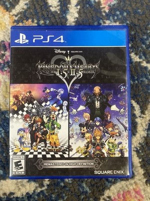Kingdom Hearts HD 1.5 + 2.5 Remix (Sony PlayStation 4, PS4 2017) W/ Case Art
