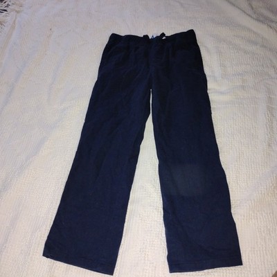 Old Navy Boys Straight Built In Flex Pull On Pants Navy Blue Size M (8)