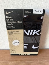 Nike Dri-FIT Essentials Micro Youth Boxer Briefs / Medium / Black, Gray