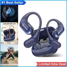 Wireless Bluetooth Earbuds Open Ear HiFi Stereo HD Mic 50H LED Power Display
