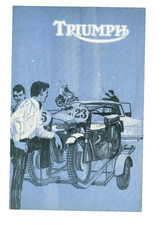 Triumph Motorcycle Brochure Unused Bonneville T110 650 Cub New Old Stock