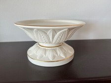 Vintage Lenox Versailles Gold Trimmed 6x6 Pillar Cake Stand