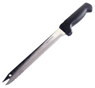 8  Serrated Slicing Knife Stainless Steel Carving Blade Never Needs Sharpening