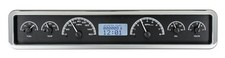 Dakota Digital Universal Rectangle Analog Gauge System Black White Vhx-1023-k-w