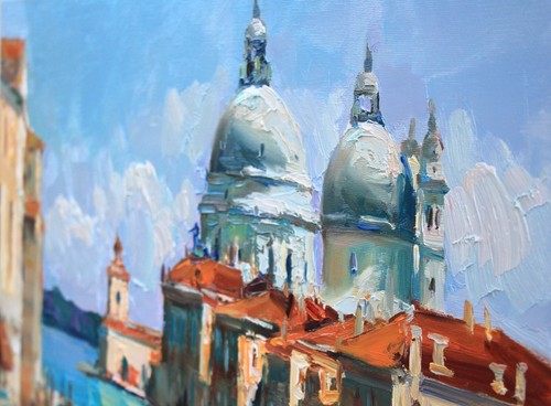 Venice Italy painting Original artwork Oil on canvas by S Chernyakovsky - Picture 9 of 14