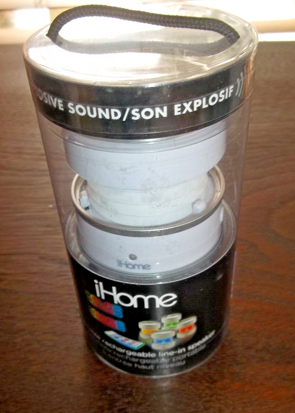 iHome IM59WC Rechargeable LED Color Changing Mini Speaker with Line-In New