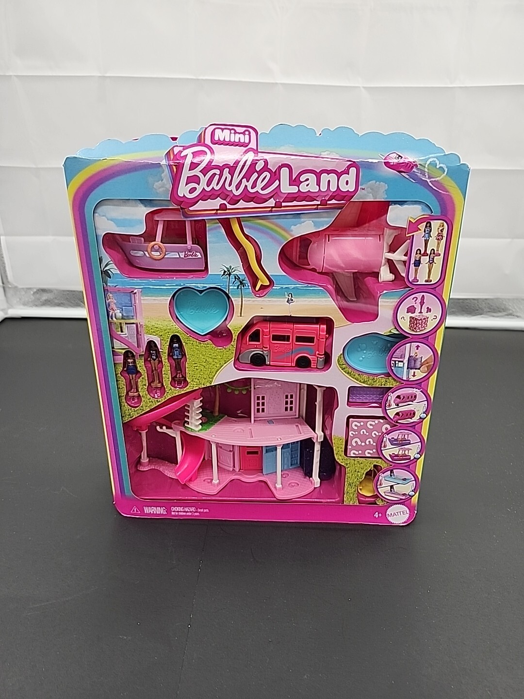 Mini BarbieLand Playset with DreamHouse Vehicles Dolls and Accessories