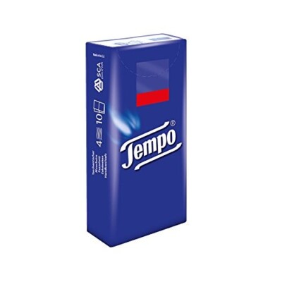 Tempo Tissues 4-Ply 1 Pack 30x10 Pieces = 300 Pieces - Washing Machine Safe