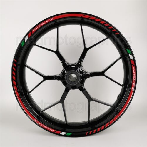 Adesivi Cerchi Decalcomania Ruota Riflettente Panigale 1299 899 V4 Strisce - Foto 4 di 8