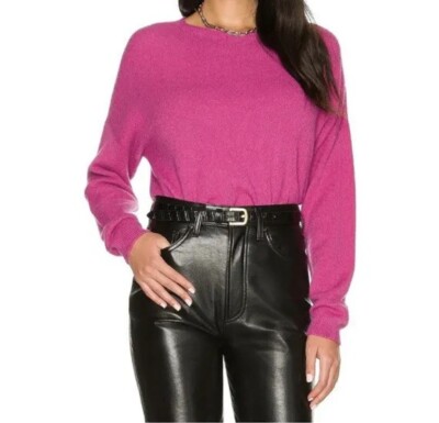 Apparis Blake Pullover Women s S/M Pink Oversized Crew Neck