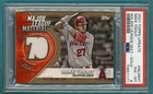 2021 Topps Update Material Mike Trout Game Used Jersey Gold /50 #MLMMT PSA 8!