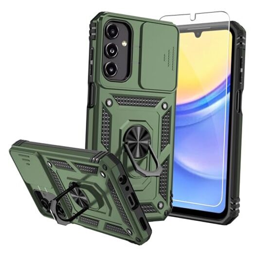 for Samsung A15 5G Case,Samsung Galaxy A15 5G Case,with Screen Olive Green