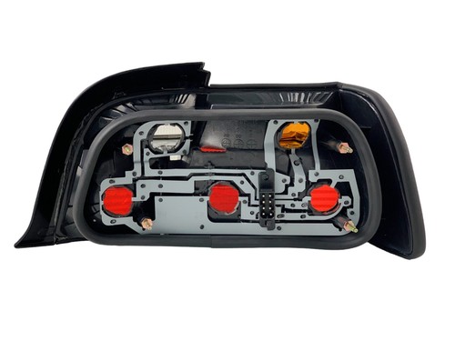 pair Back Rear tail lights lamps set Smoked for BMW E36 Coupe Cabrio 1991-99 - Picture 2 of 3