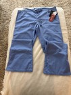 dickies scrub pants small new with tags blue drawstring wasit