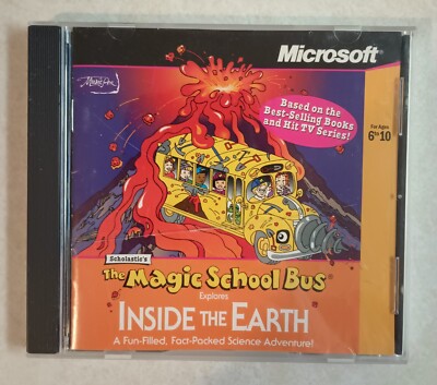 The Magic School Bus Explores Inside the Earth Windows 95