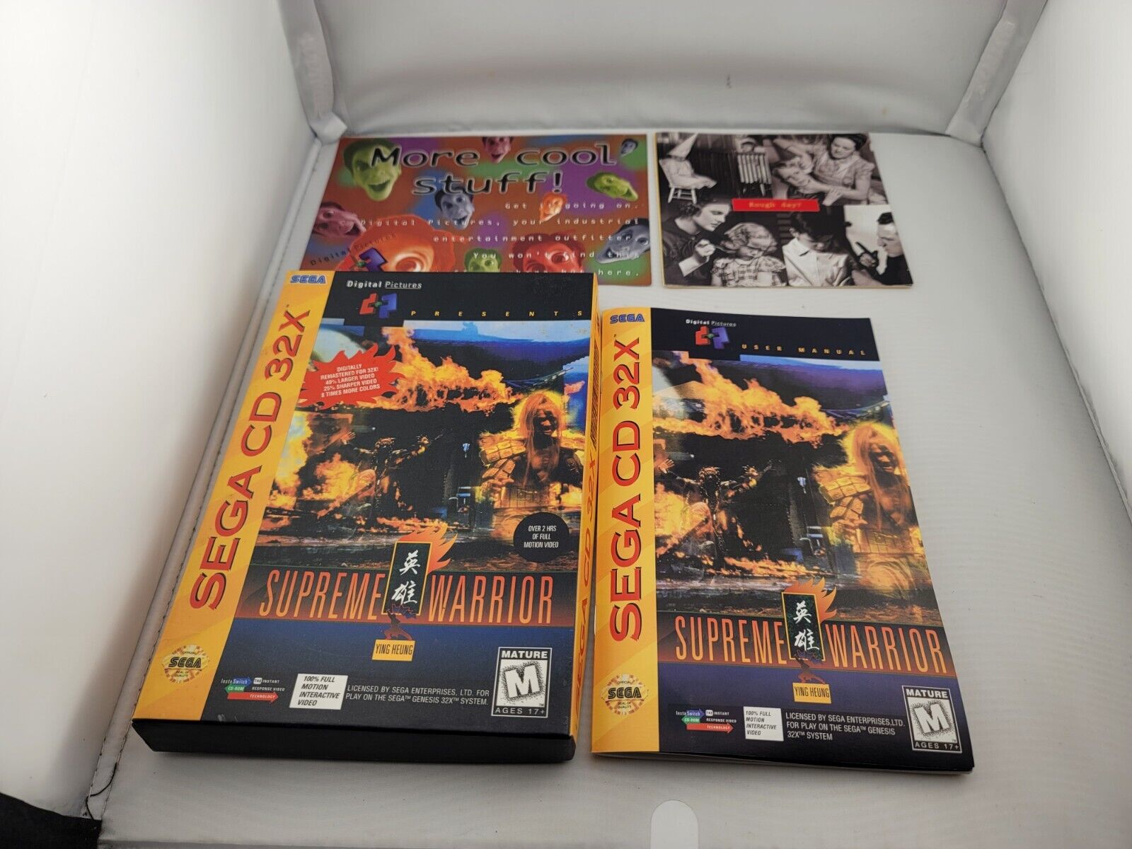 Supreme Warrior for Sega CD 32X Complete In Box CIB Near Mint