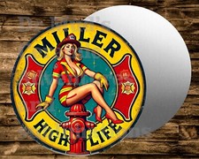 SEXY FIREFIGHTER HIGH LIFE  Round  Sign    Wr...